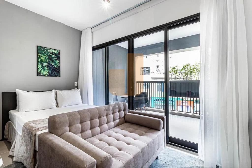 Apartamento de 1 dormitório na R Das Palmeiras — Higienópolis, São Paulo