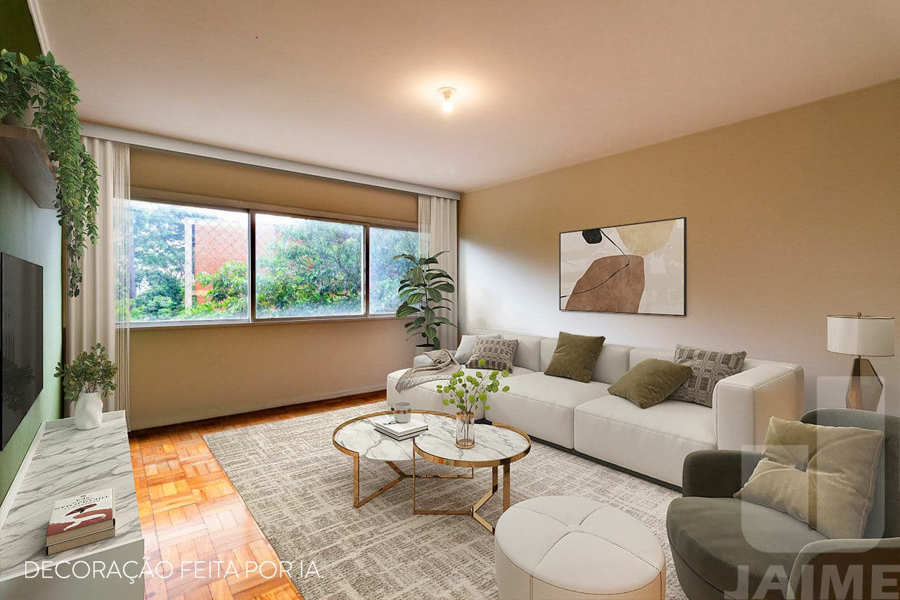 Apartamento de 3 dormitórios na R ITAMBÉ — Higienópolis, São Paulo