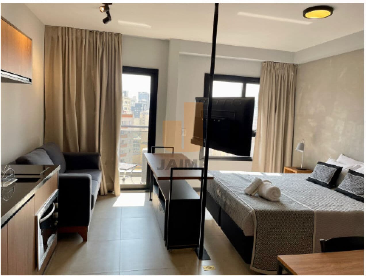 Apartamento de 1 dormitório na R Jaguaribe — Higienópolis, São Paulo
