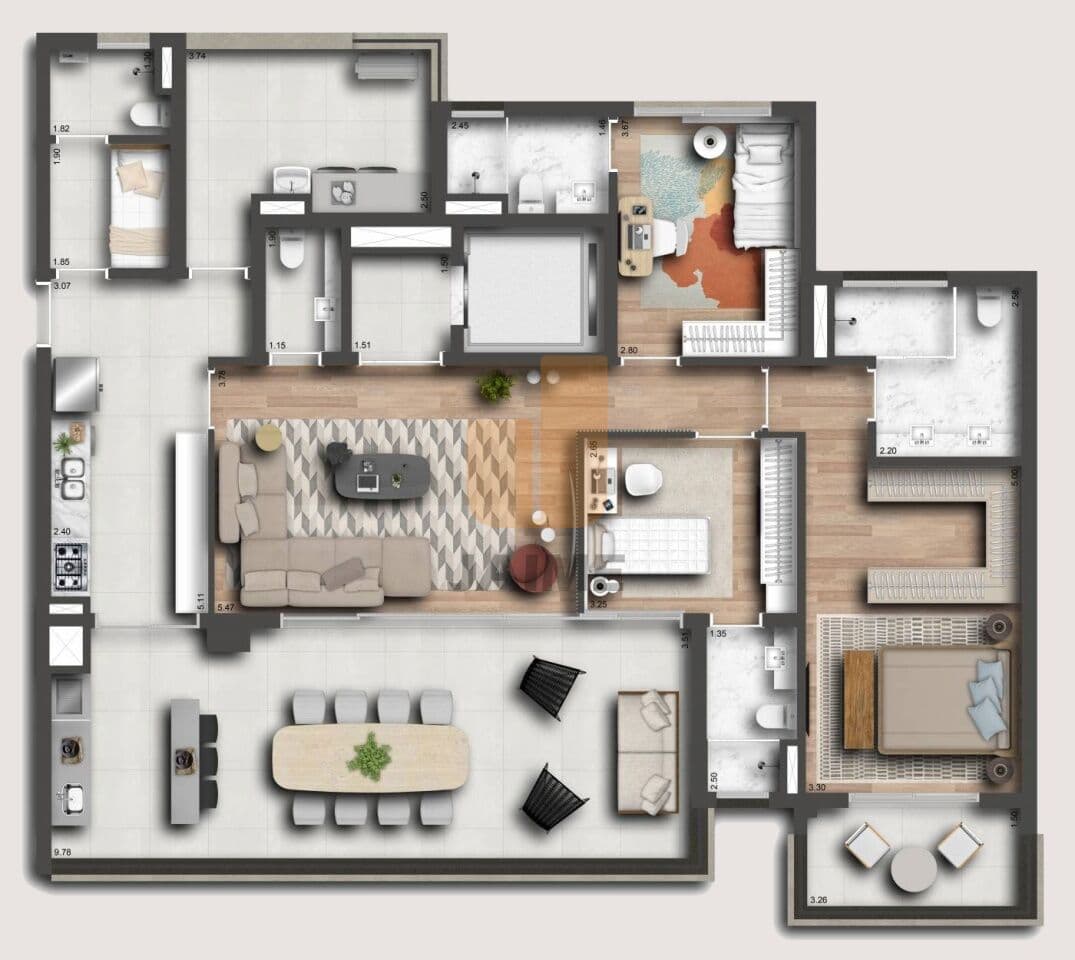Apartamento de 3 dormitórios na R Da Fraternidade — Alto da Boa Vista, São Paulo - foto 3