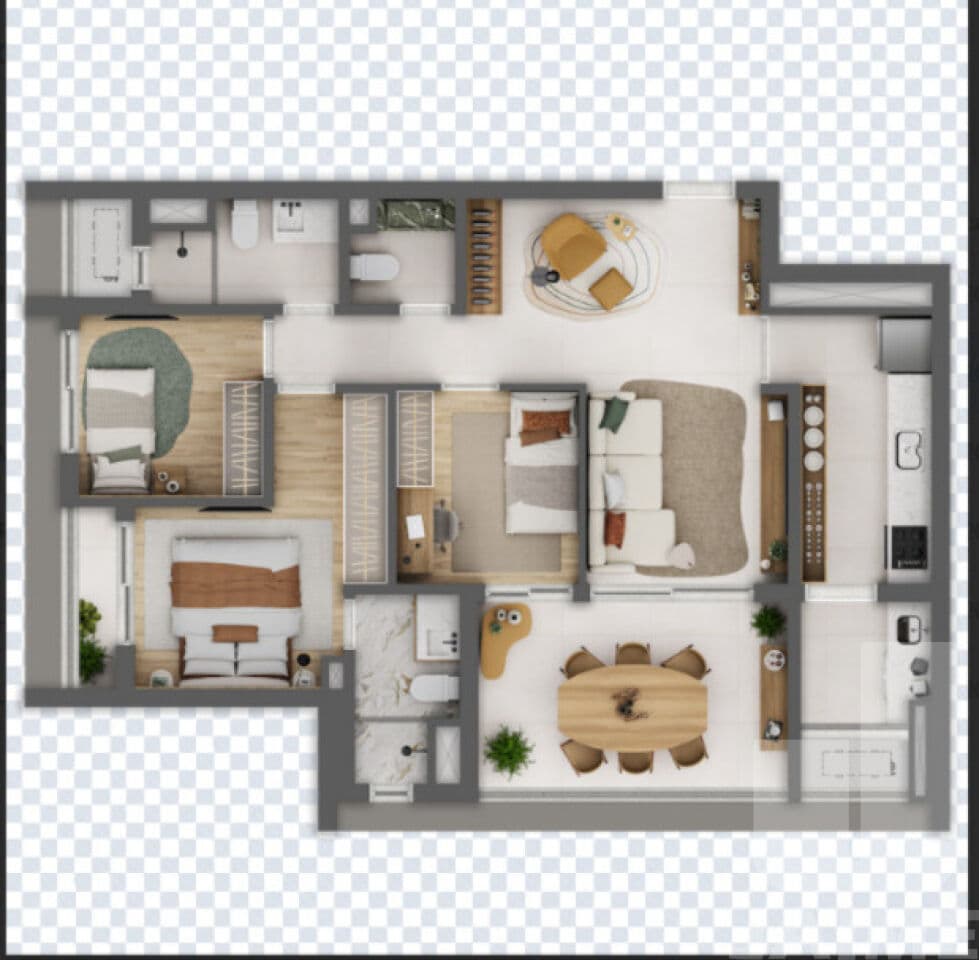 Apartamento de 3 dormitórios na R Itambé — Higienópolis, São Paulo