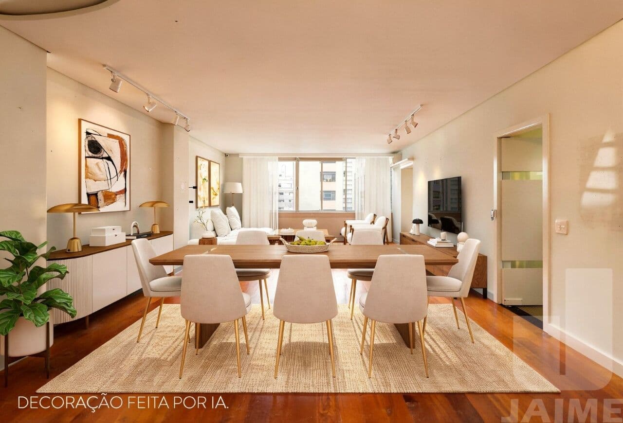 Apartamento de 3 dormitórios na R Itacolomi — Higienópolis, São Paulo