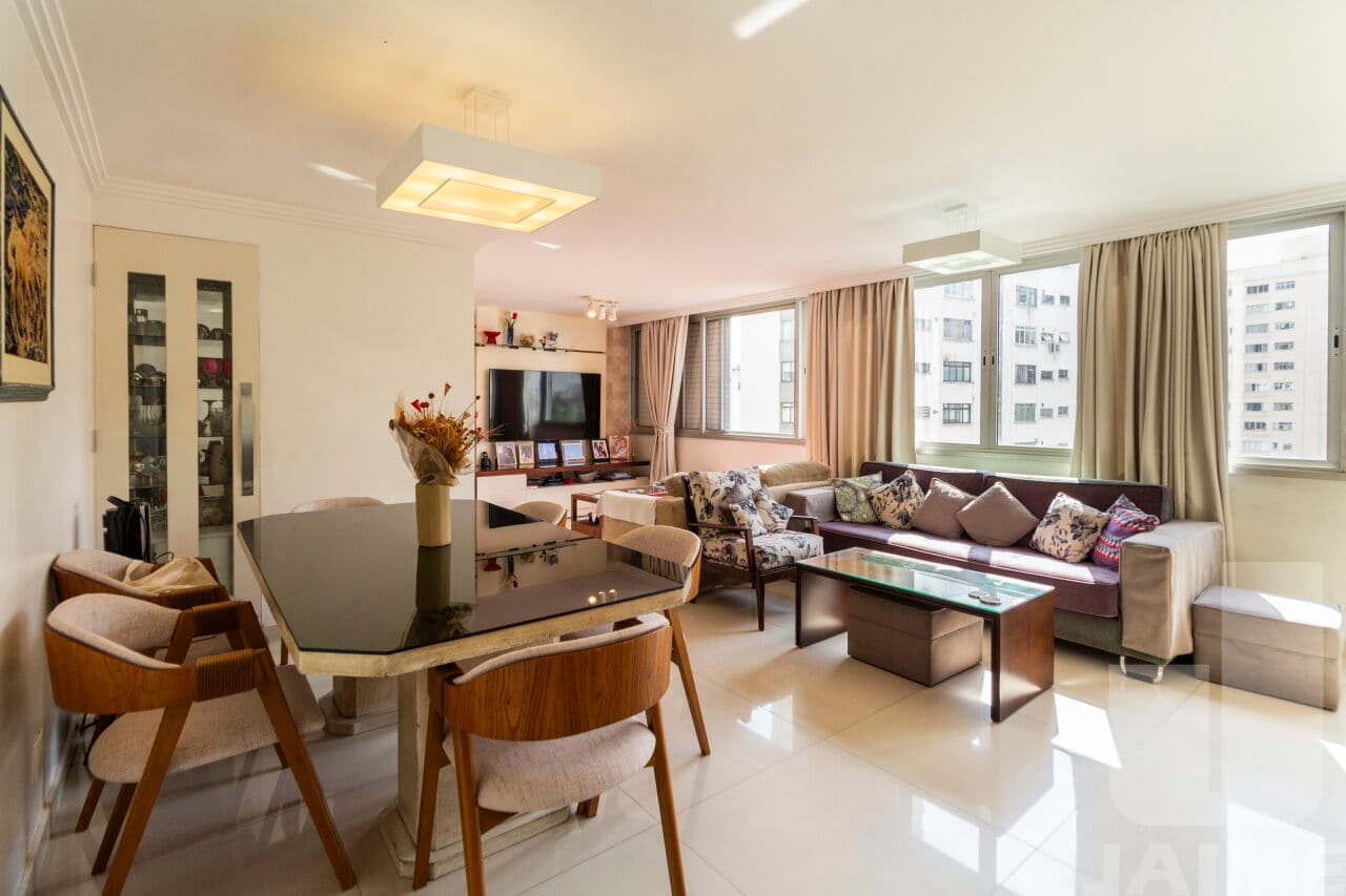 Apartamento de 3 dormitórios na R DOUTOR ALBUQUERQUE LINS — Higienópolis, São Paulo