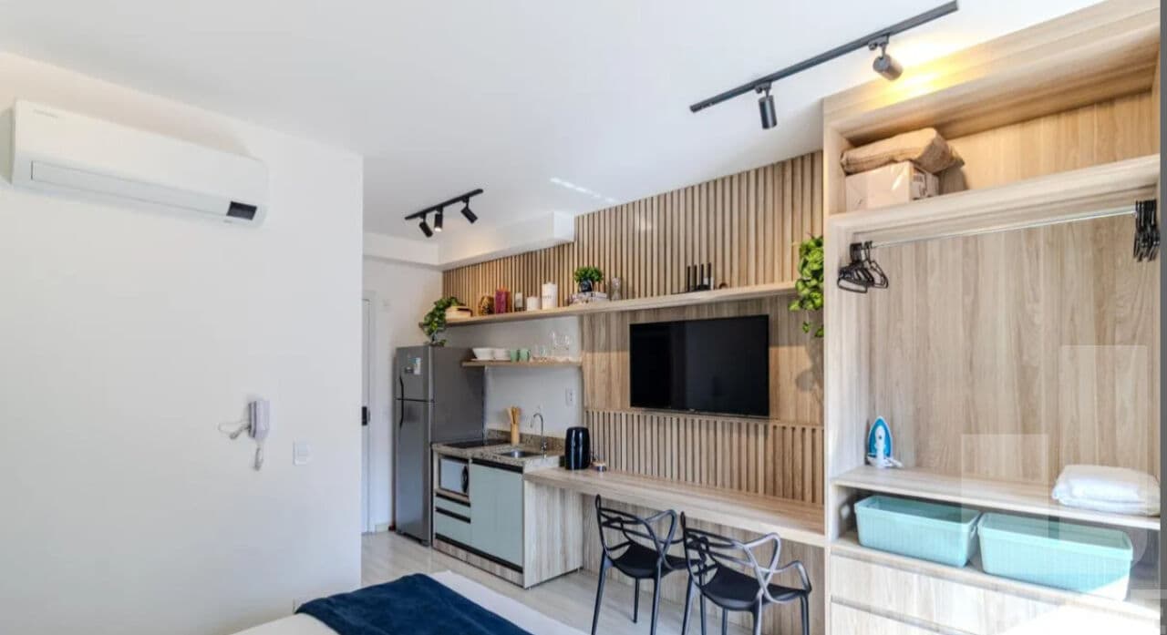 Apartamento de 1 dormitório na AL Barros — Santa Cecília, São Paulo