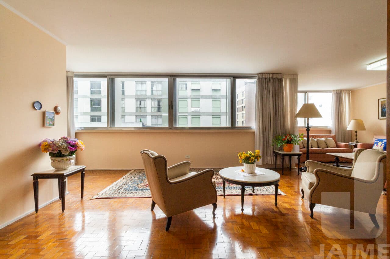 Apartamento de 4 dormitórios na R DOUTOR ALBUQUERQUE LINS — Higienópolis, São Paulo