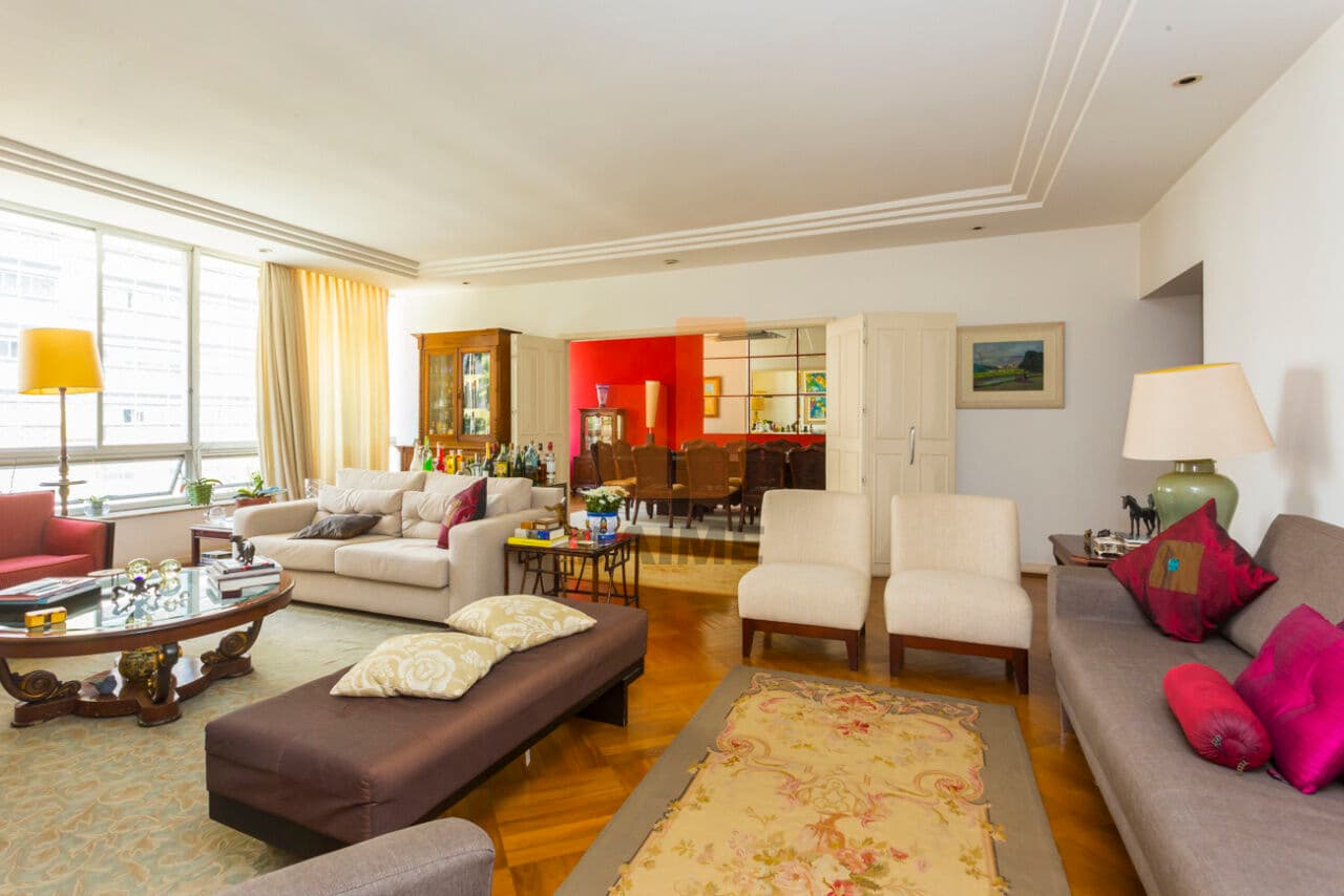 Apartamento de 4 dormitórios na R DOUTOR ALBUQUERQUE LINS — Higienópolis, São Paulo