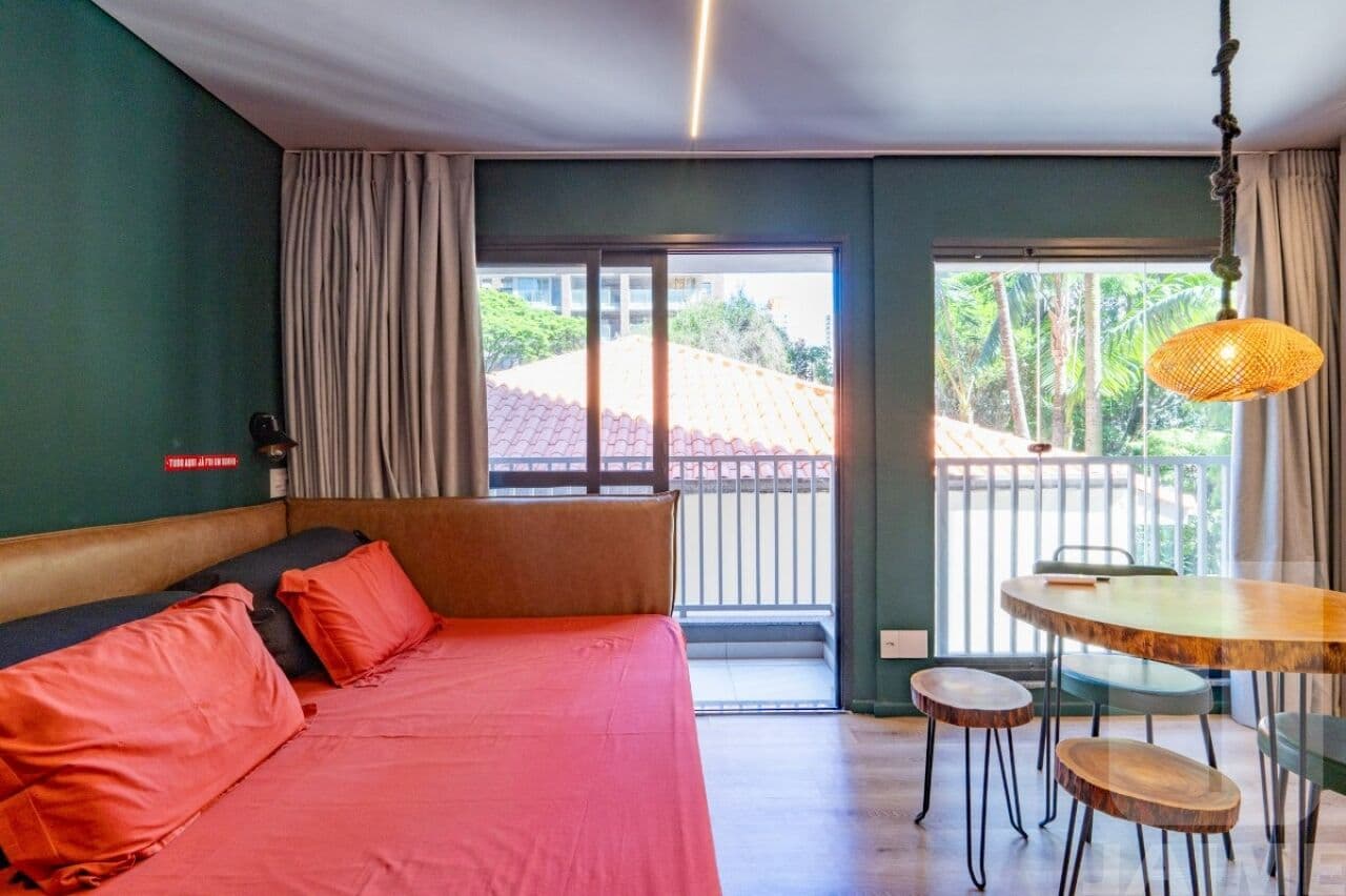 Apartamento de 1 dormitório na R Alves Guimarães — Pinheiros, São Paulo