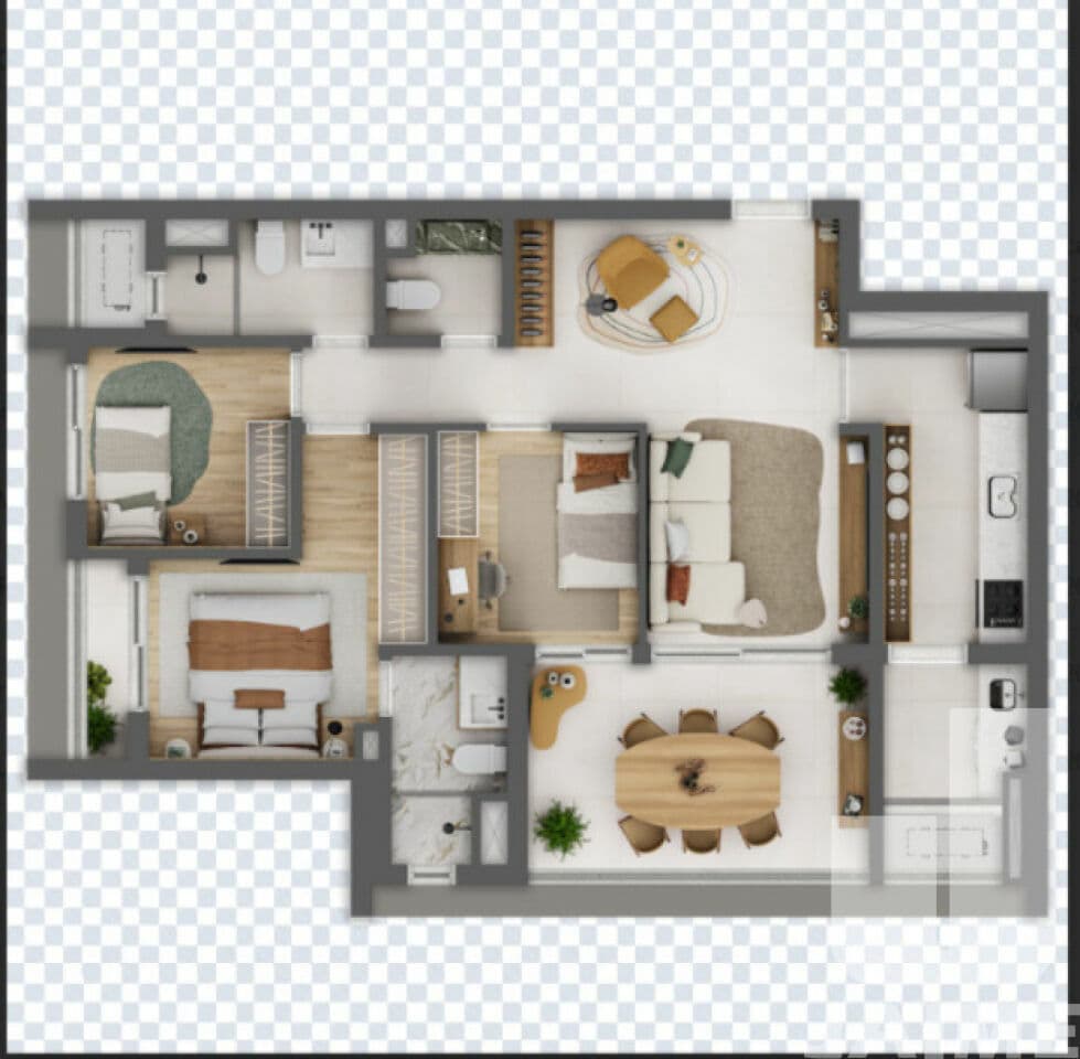 Apartamento de 3 dormitórios na R Itambé — Higienópolis, São Paulo